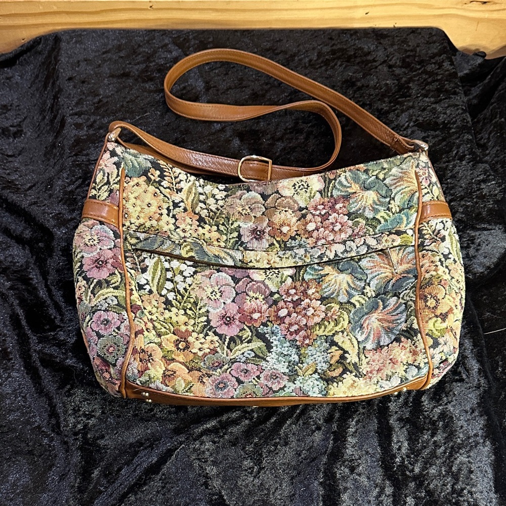 SAS Multicolor Floral Shoulder Bag